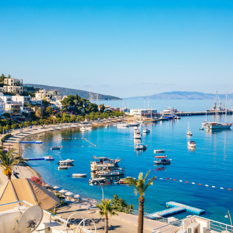 view of harbor in turkey