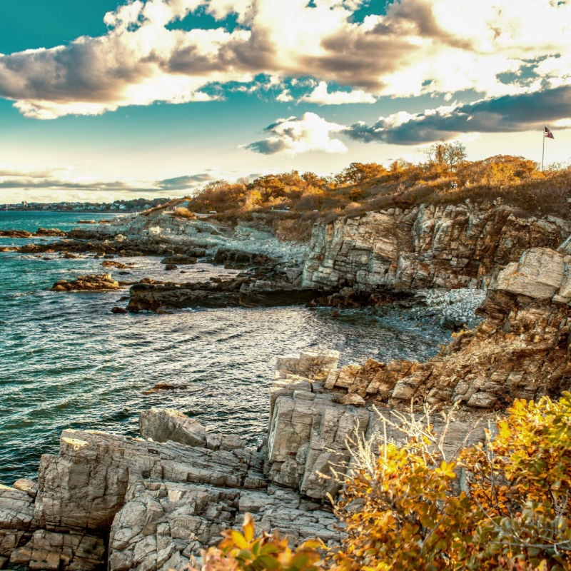 Fort Williams Park Portland Maine during foliage season