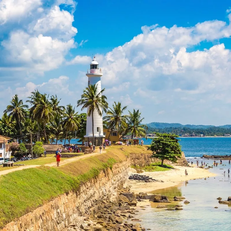 Lighthouse in Galle Fort in Sri Lanka