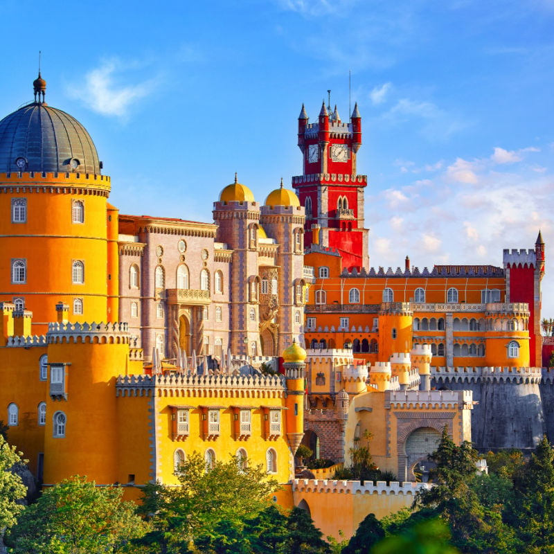 Palace of Pena in Sintra. Lisbon, Portugal