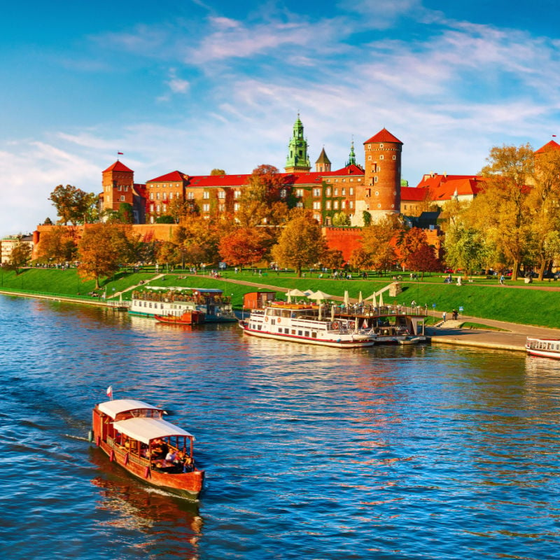 View of castle in Poland