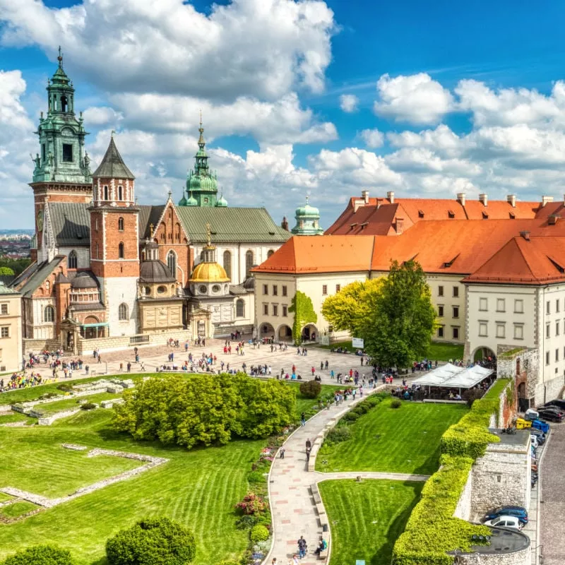 Wawel Castle during the Day, Krakow, Poland