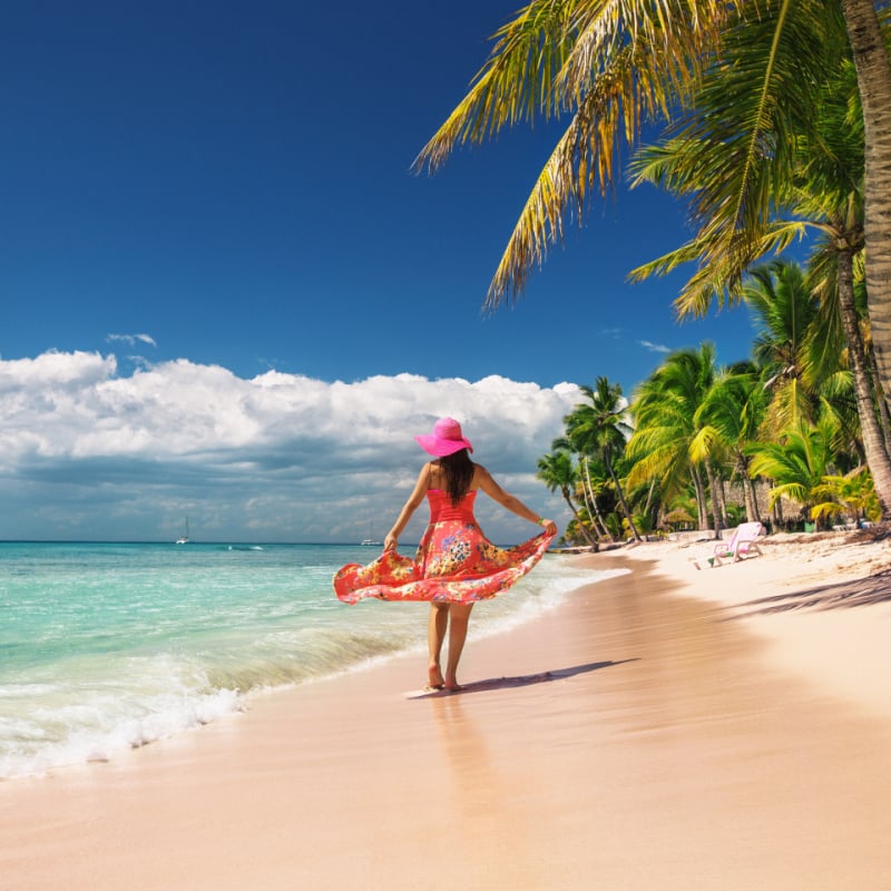 Woman on a beach