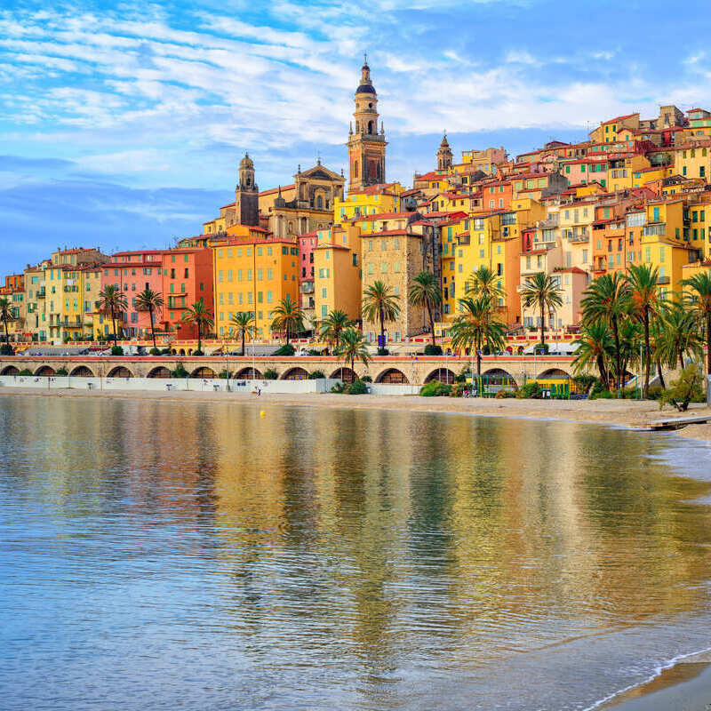 Menton, A French City Near The Italian Border, France, Cote d'Azur