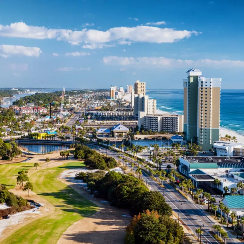 Panama City Beach, Florida, view of Front Beach Road