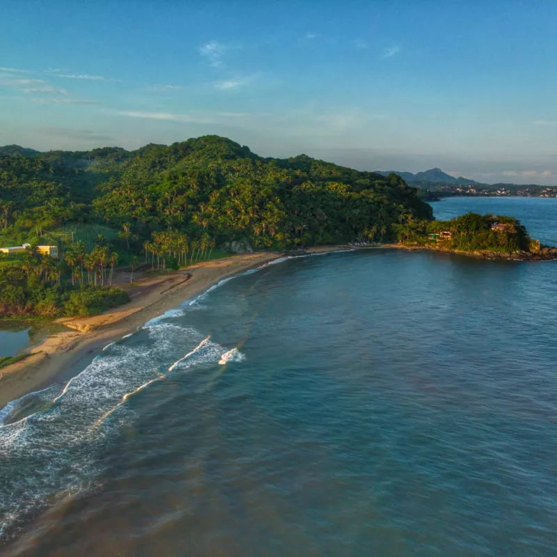 San Pancho beach in Mexico