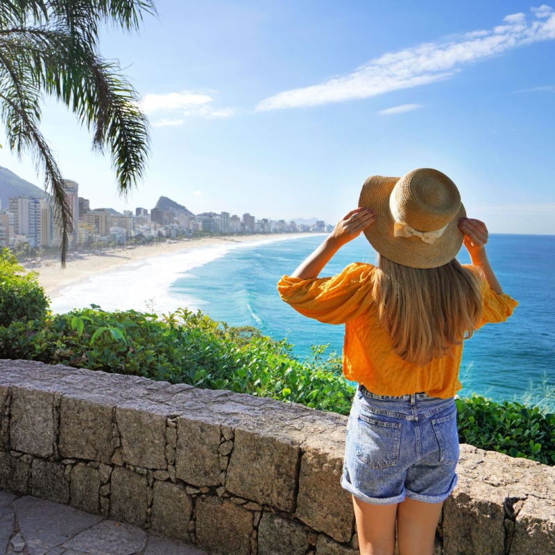 Woman in Rio in Brazil