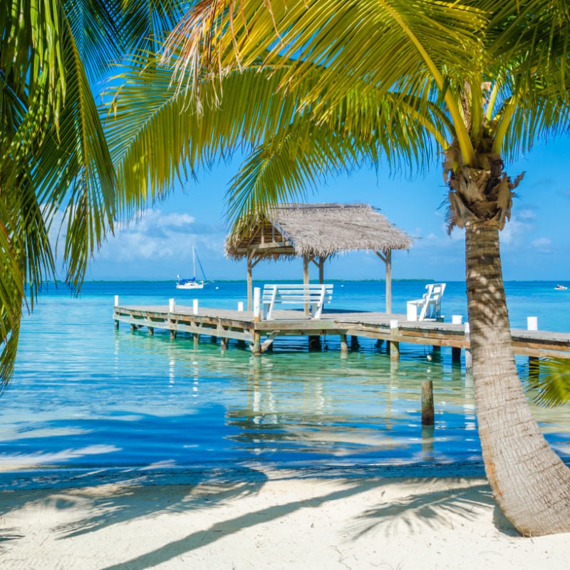 beach at belize cayes