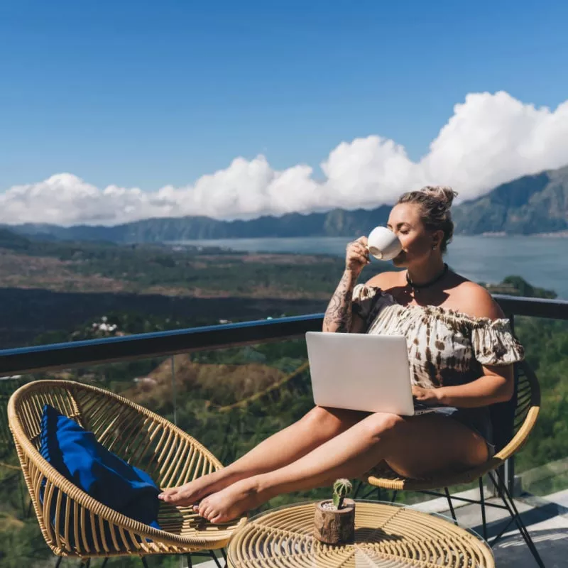 remote worker woman