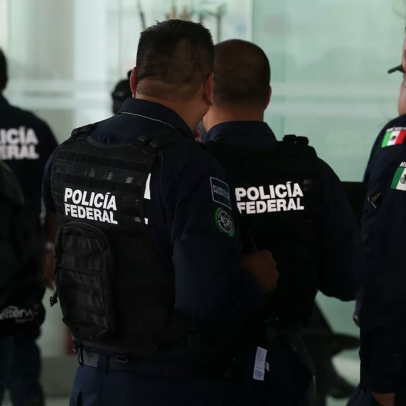 A Group Of Mexican Police Officers