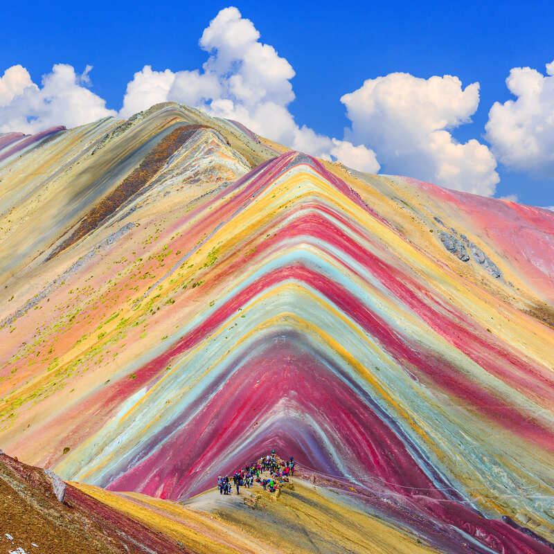 Rainbow Mountain In Peru, Near Cusco, Peru, Latin America