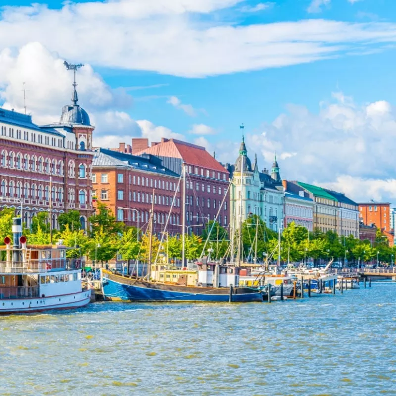 View of buildings in Helsinki