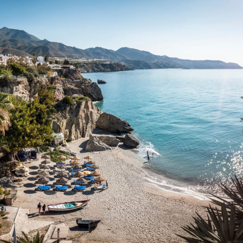 beach in Malaga, Spain