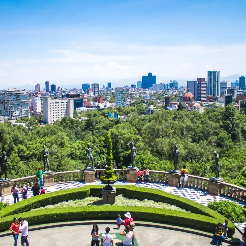 Mexico City Skyline From Scenic Park, Mexico, Latin America