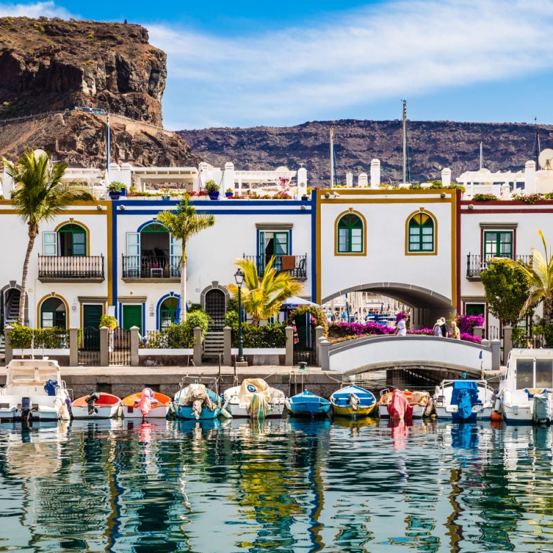 puerto de mogan in gran canaria spain