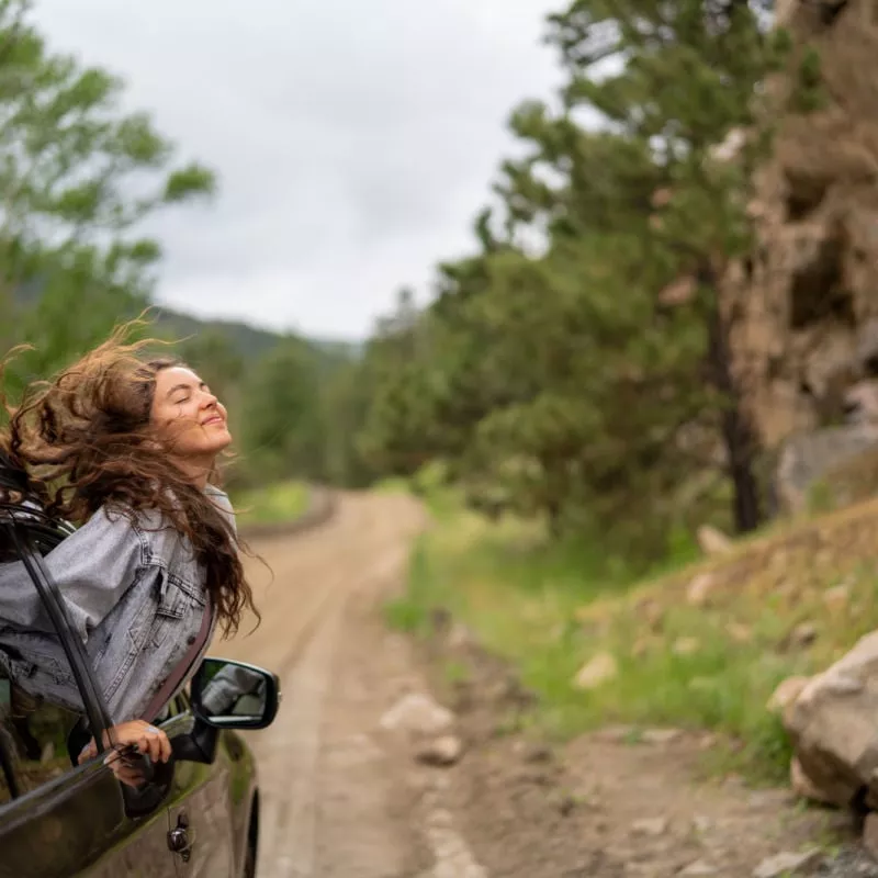 woman in nature