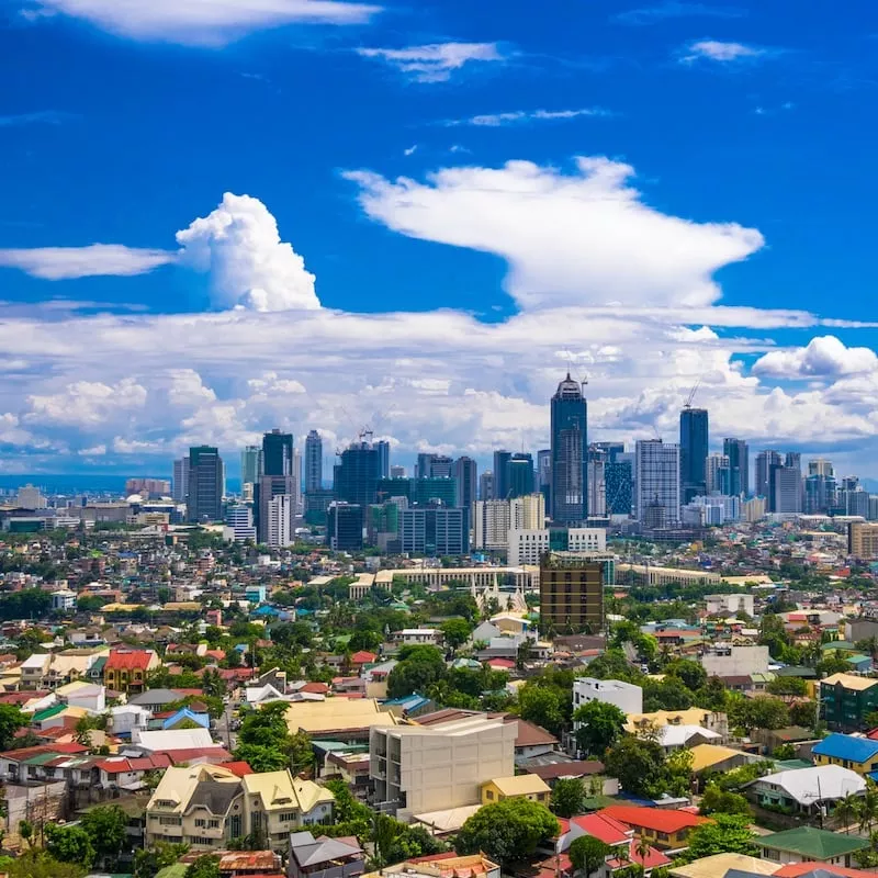 Aerial View Of The Manila Cityscape, Philippines, Southeast Asia