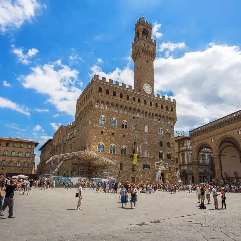 Public Square In Florence, Tuscany, Italy, Southern Europe