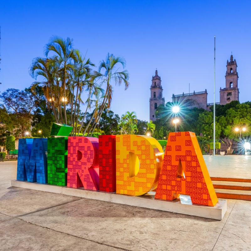 plaza grande merida mexico