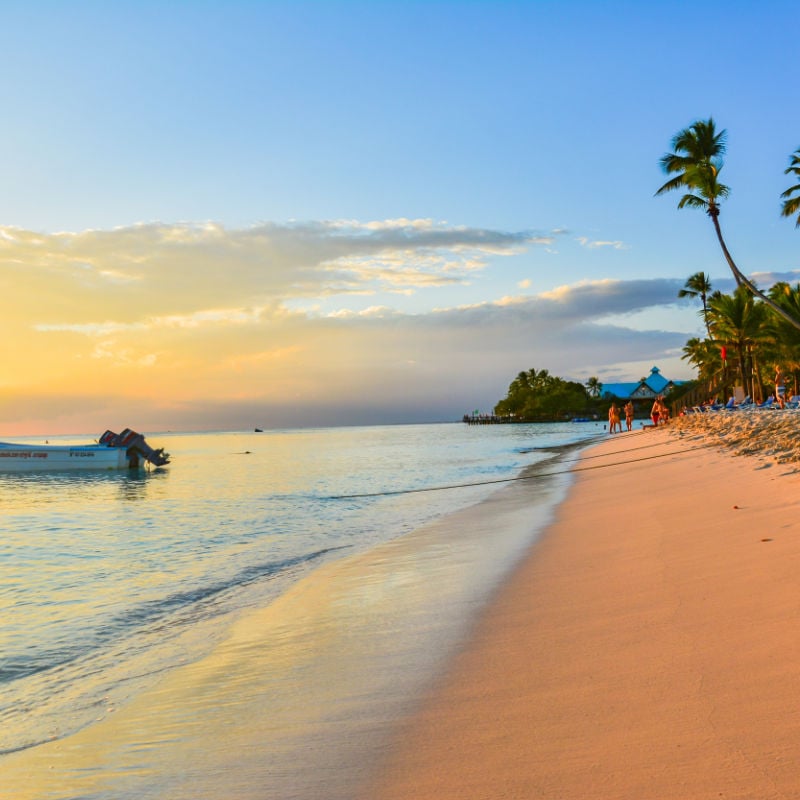 punta cana sunset beach