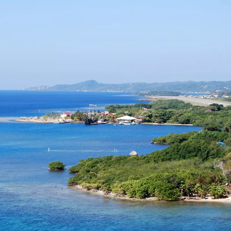 View Of Roatan, Honduras, Central America