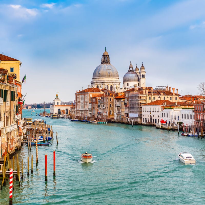 view of the Grand Canal, Venice, Italy