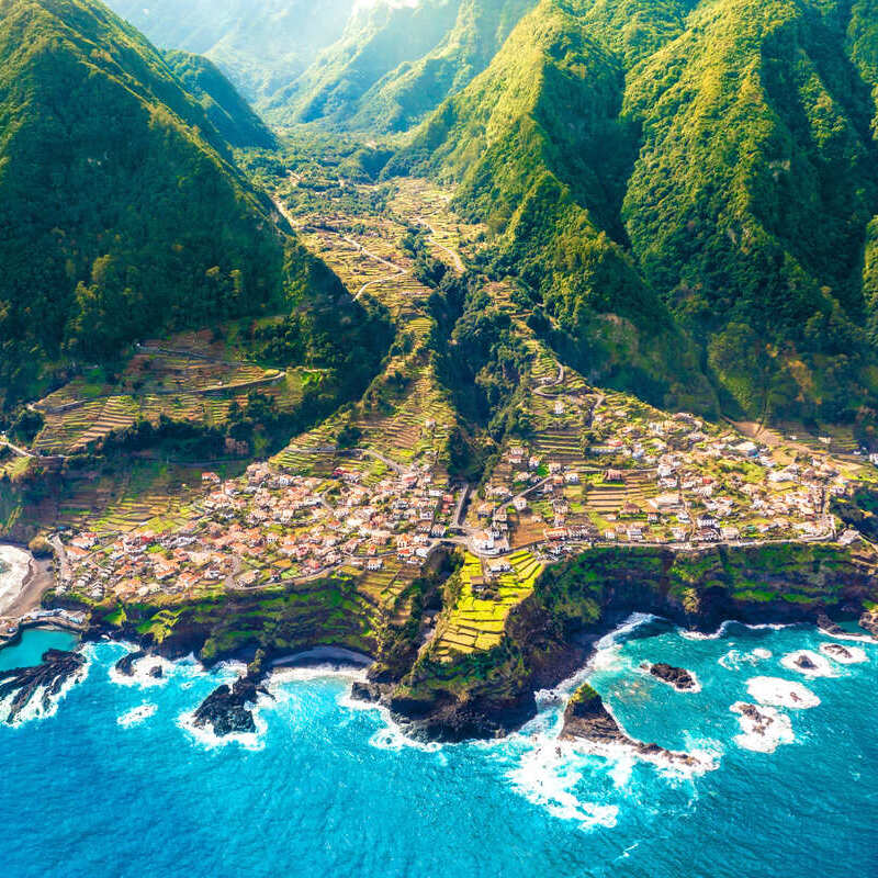 Aerial View Of The Madeira Archipelago, An Autonomous Part Of Portugal In The Atlantic Ocean