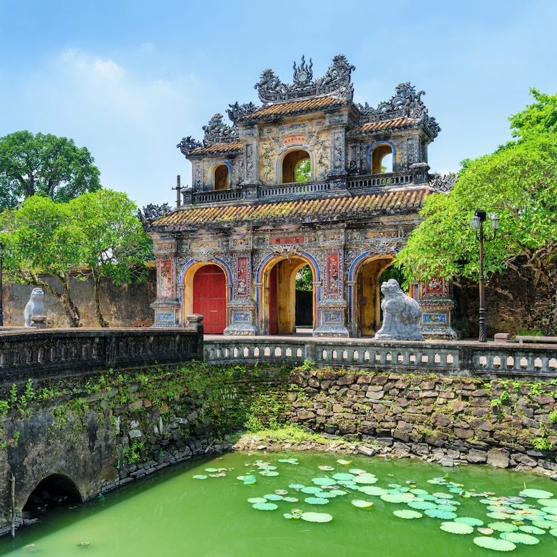 East Gate Hien Nohn Gate In Hue, An Imperial City In Central Vietnam, Southeast Asia