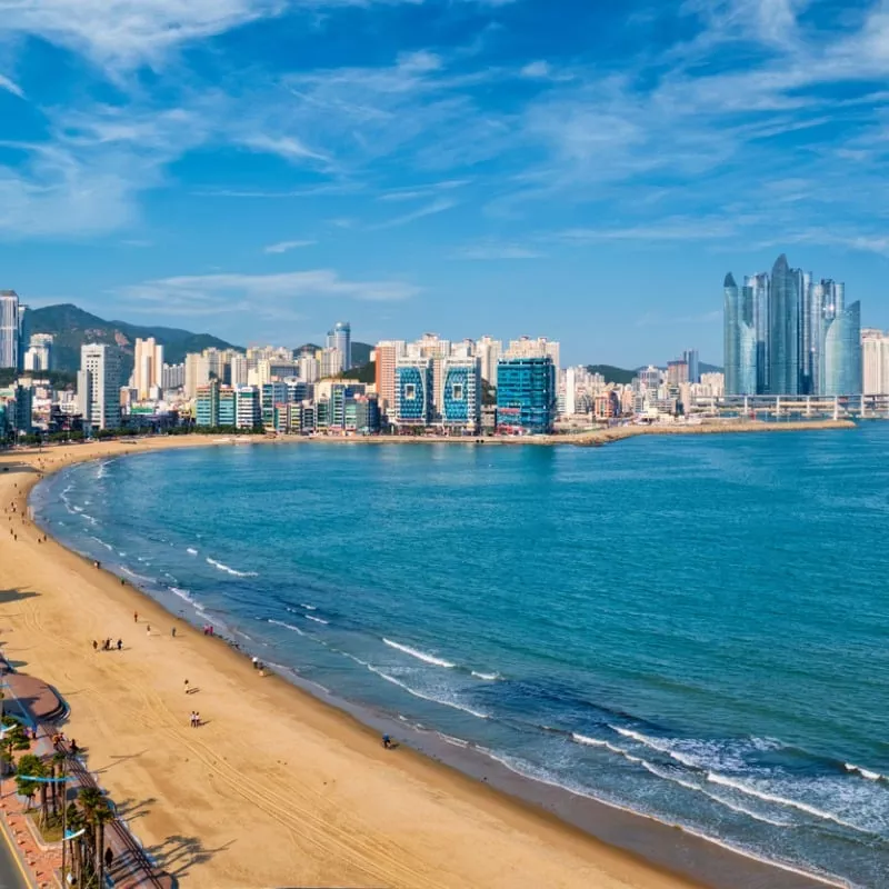 Gwangalli Beach In Busan South Korea