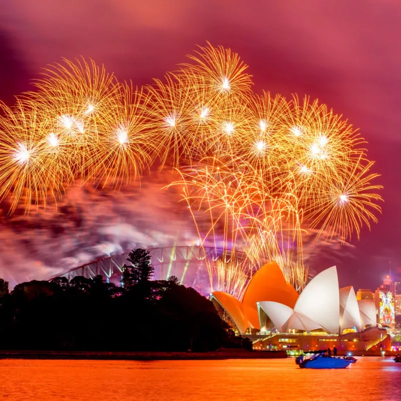 New Years Eve Fireworks and Celebration in Sydney, Australia