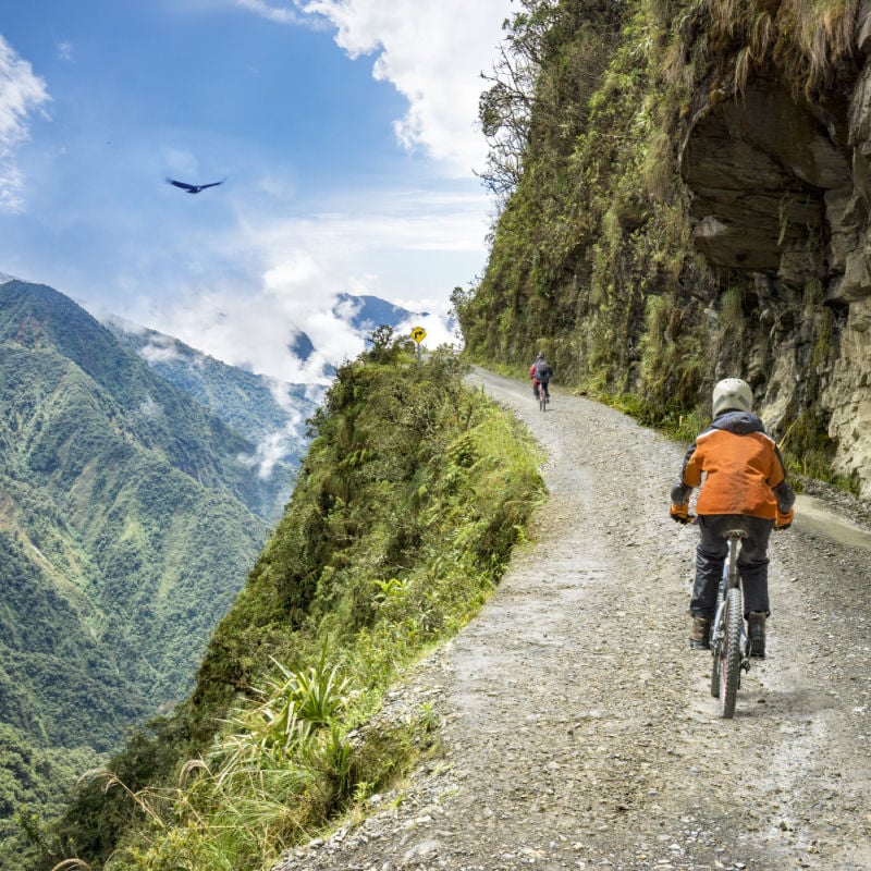 biking in bolivia