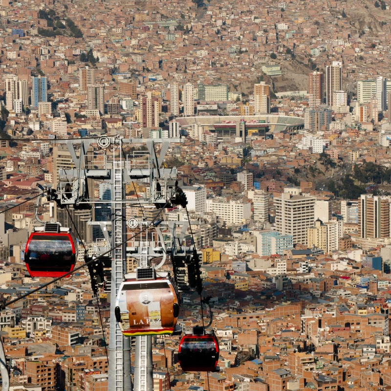 cable cars in la paz