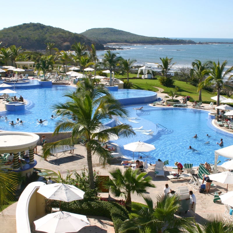 resort pool in Mazatlan