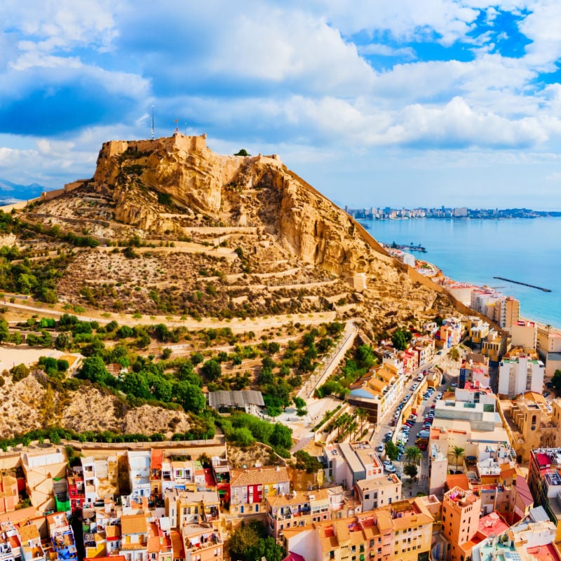 santa barbara castle in alicante spain