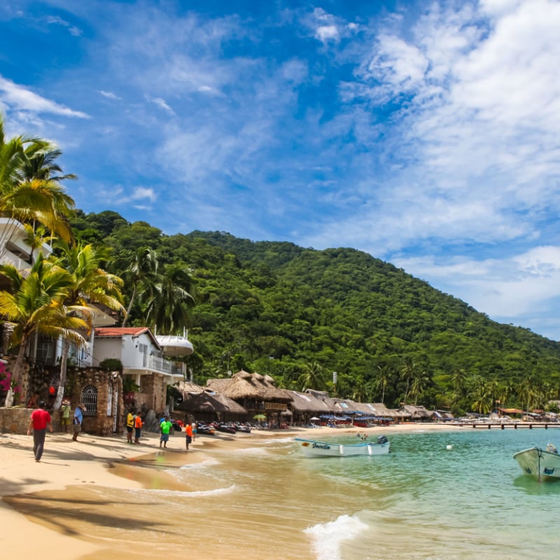 Playa Las Animas in Mexico. It is a beautiful beach in the southern zone of Puerto Vallarta.