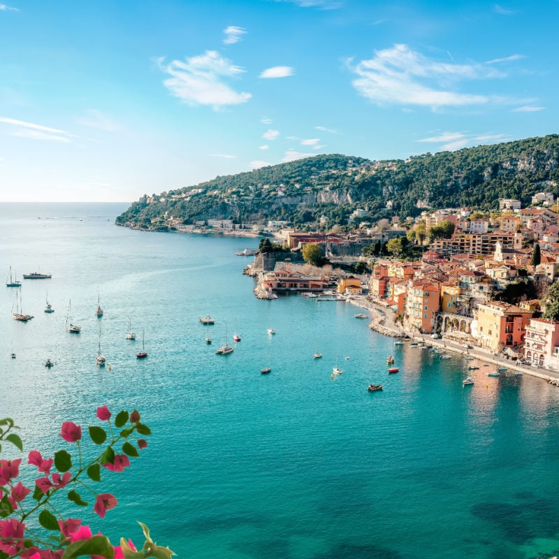 Villefranche sur Mer between Nice and Monaco on the French Riviera, Cote d Azur, France