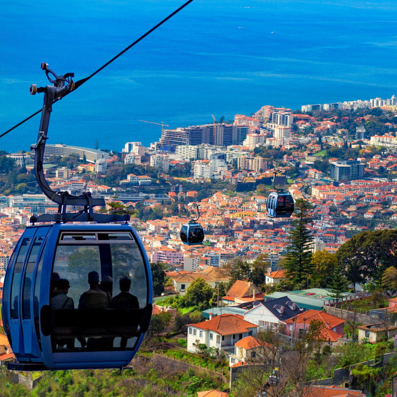 aerial tram in madeira