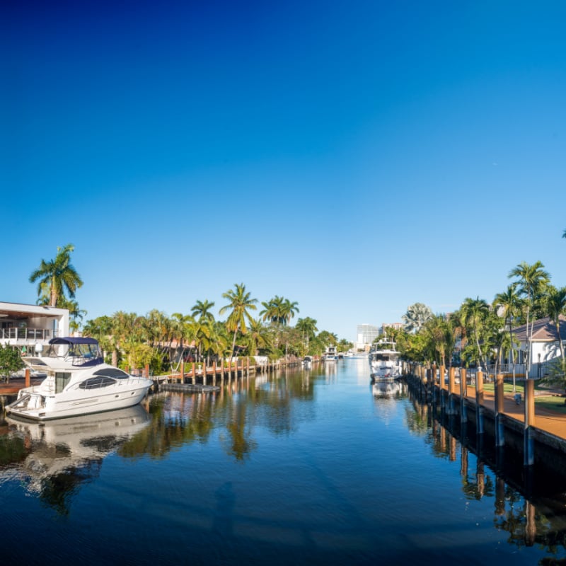 canal in Fort Lauderdale, Florida