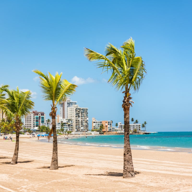 Beach in San Juan PR