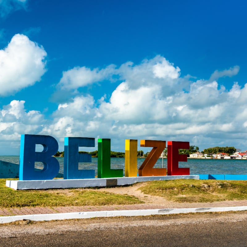 Belize Sign, Central America