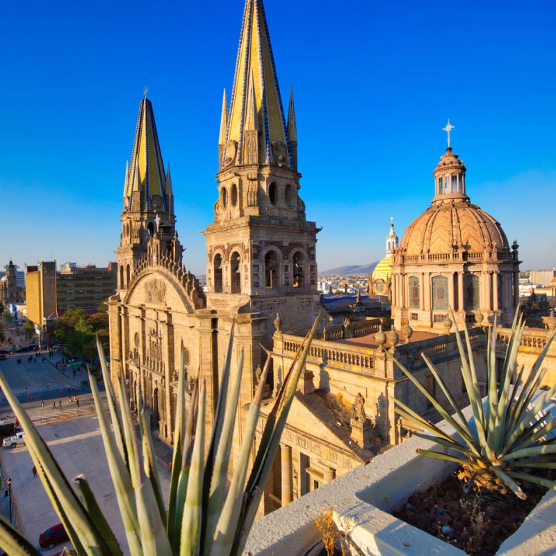 Cathedral In Guadalajara, Mexico, Latin America