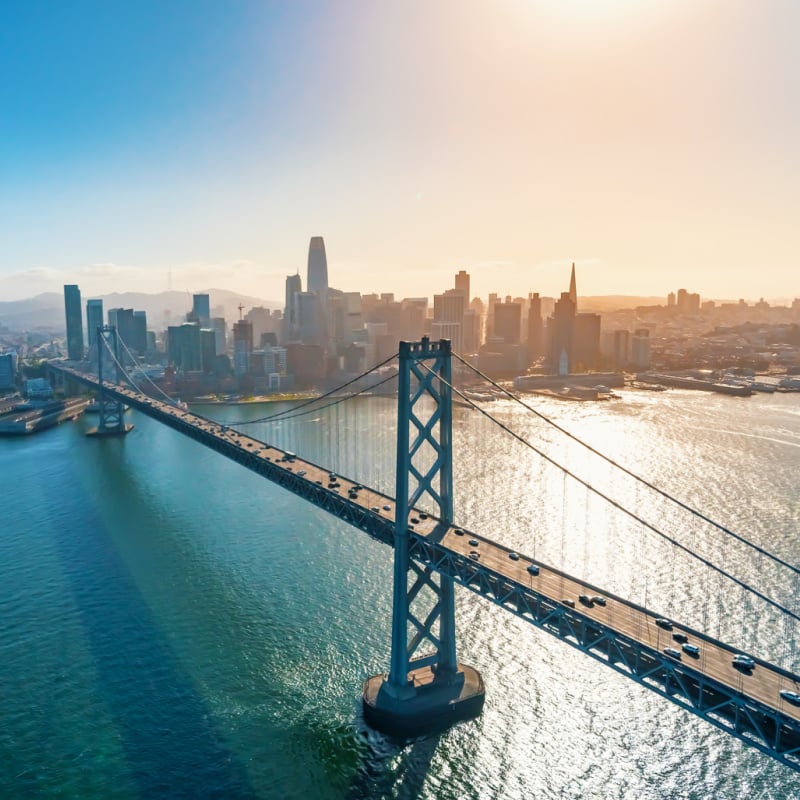 view of San Francisco from Oakland