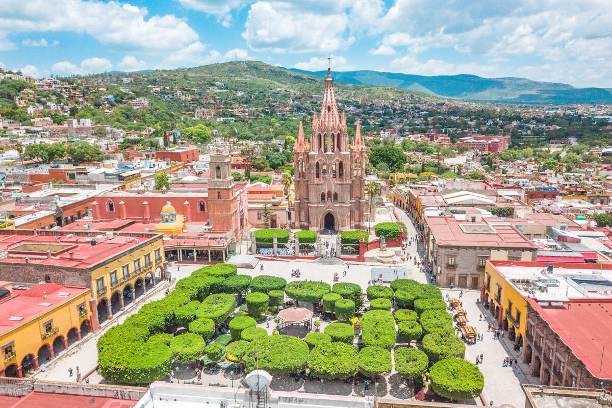 Aerial View Of San Miguel de Allende, Mexico, Latin America