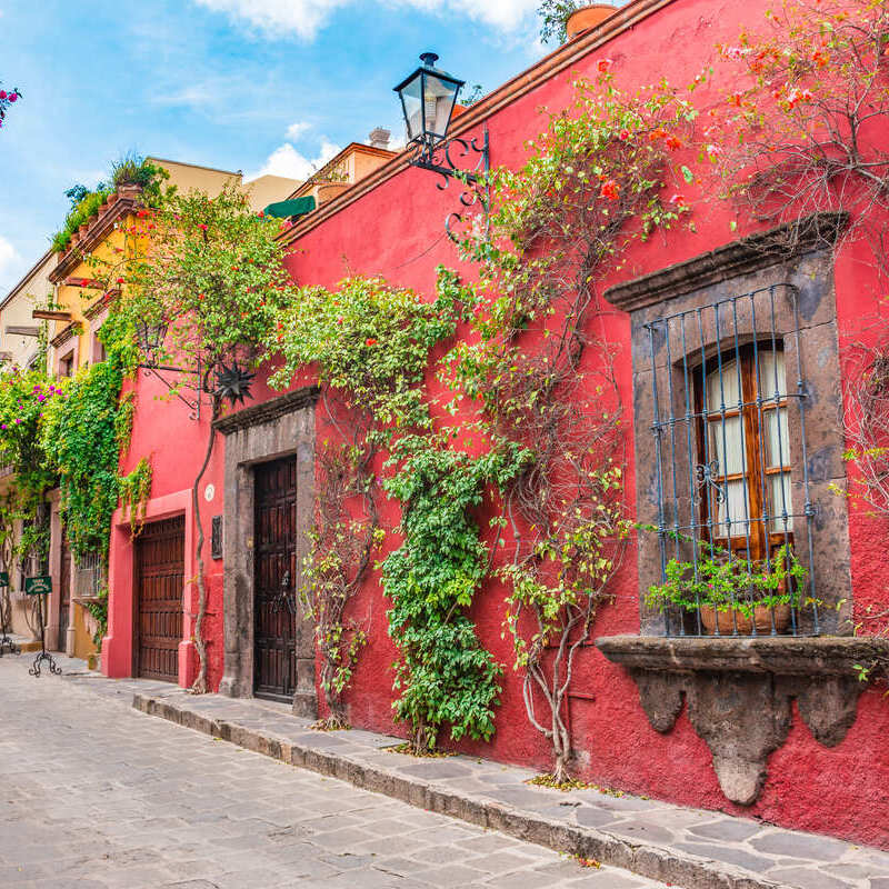 Colorful House In San Miguel de Allende, Guanajuato, Mexico