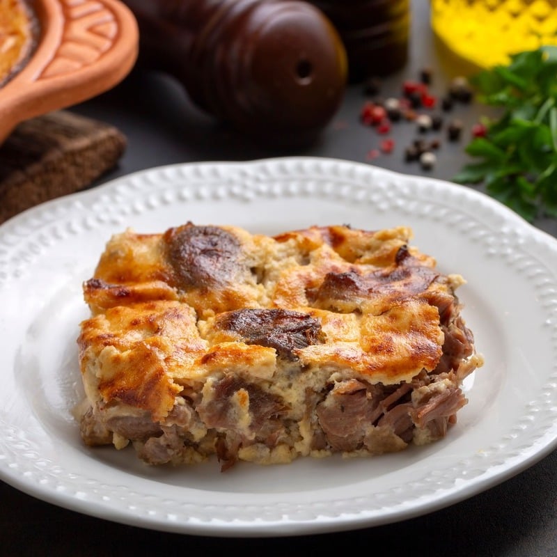 Lamb Yoghurt Tave Kosi, A Traditional Dish In Albania, South Eastern Europe