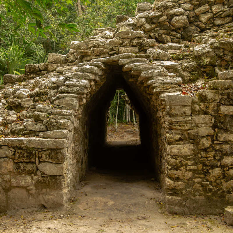 Mayan Coba Ruins Near Tulum, Yucatan Peninsula, Mexico