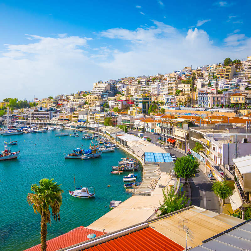 Port Of Piraeus, Athens, On The Mediterranea Coast Of Southern Europe, Greece