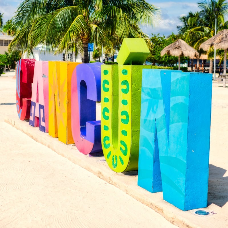 cancun sign