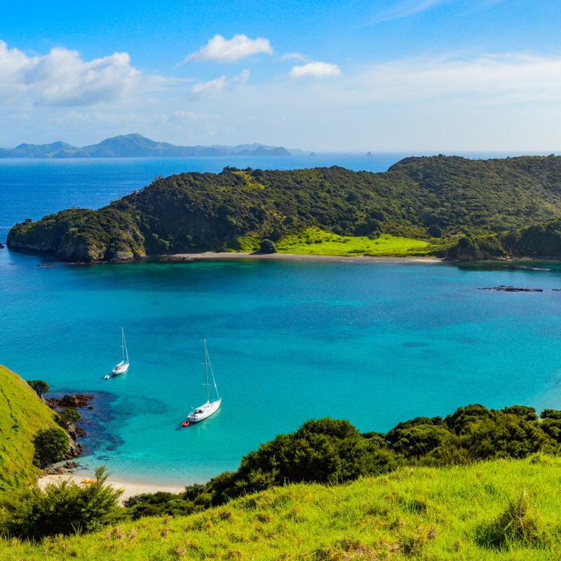 secluded beach in New Zealand