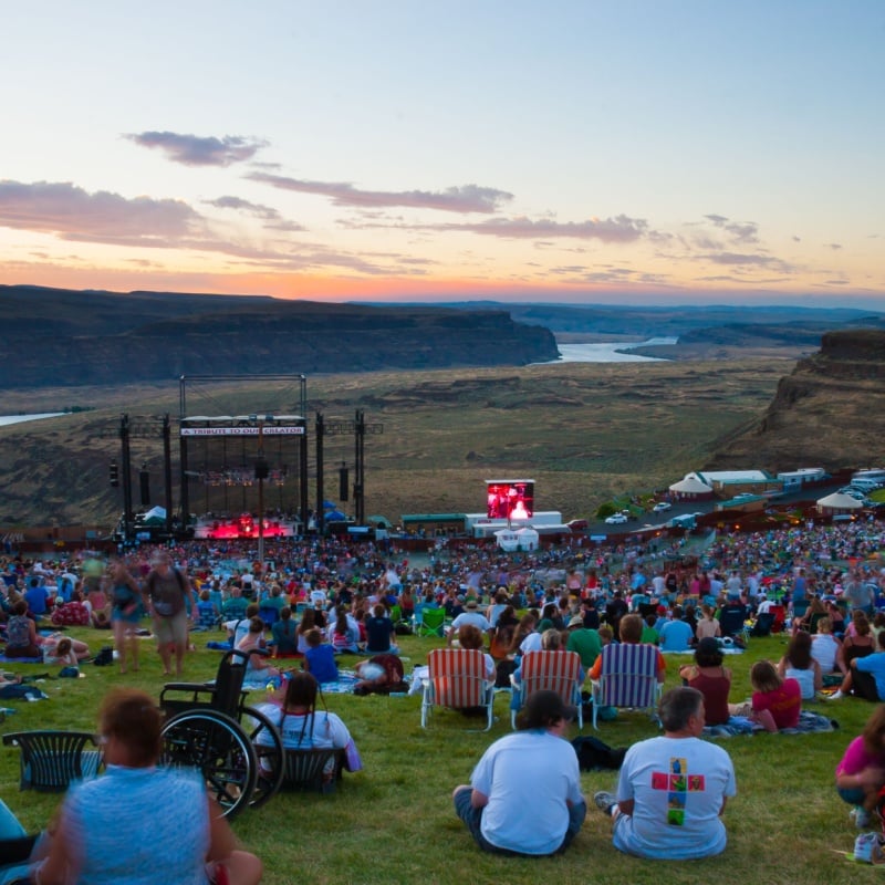 Concert in  the Gorge Ampitheater in Washington.